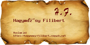 Hagymásy Filibert névjegykártya